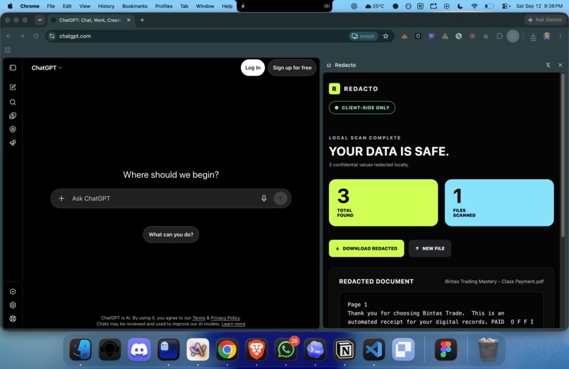 Redacto – screenshot 1