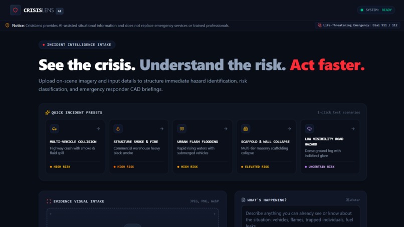 CrisisLens AI – screenshot 2