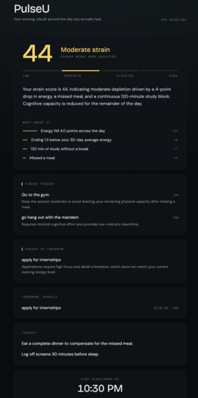 PulseU – screenshot 1