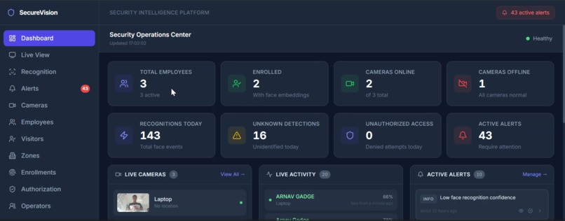  Intelligent MultiCamera Identity & Access Security Platform – screenshot 5