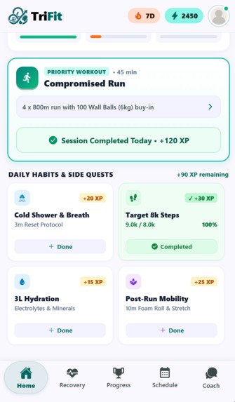 TriFit – screenshot 2