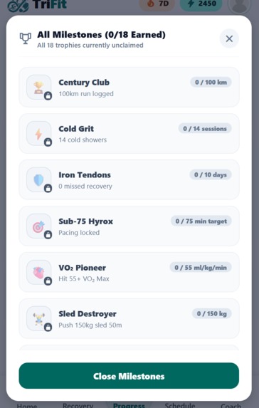 TriFit – screenshot 6