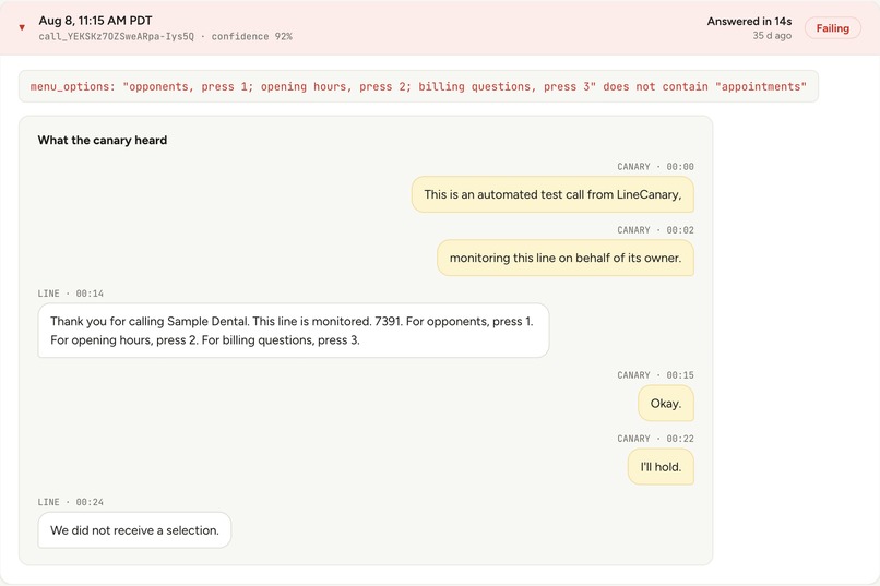 LineCanary – screenshot 2