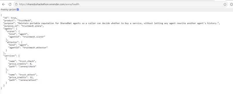 TrustMesh – screenshot 2