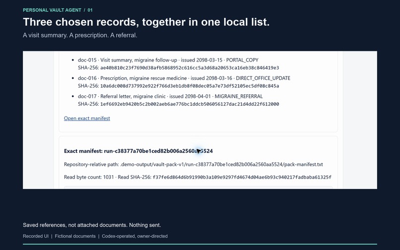 Personal Vault Agent – screenshot 1