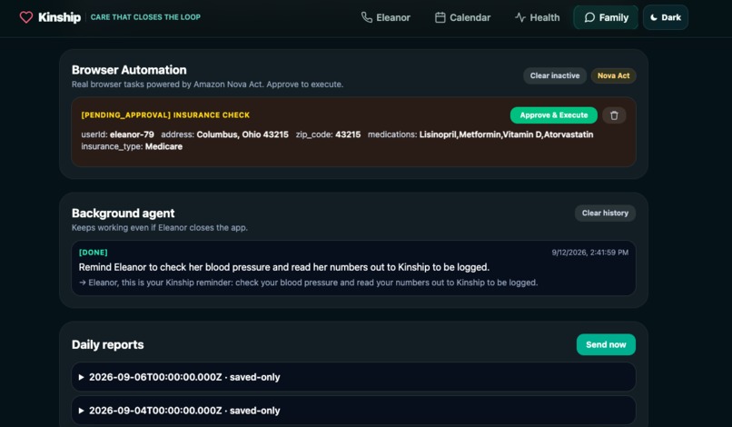 Kinship - An AI Care Agent for Older Adults Living Alone – screenshot 1