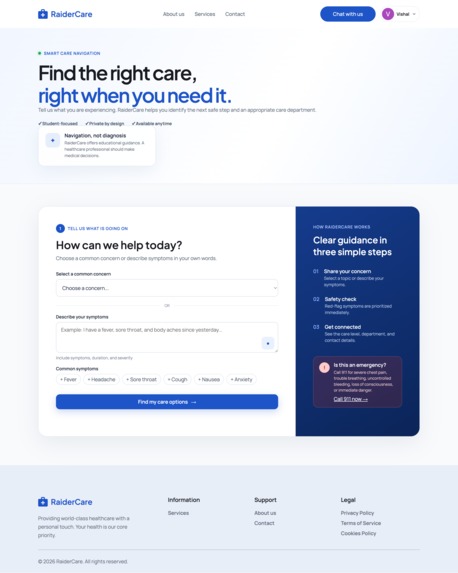 RaiderCare – screenshot 3