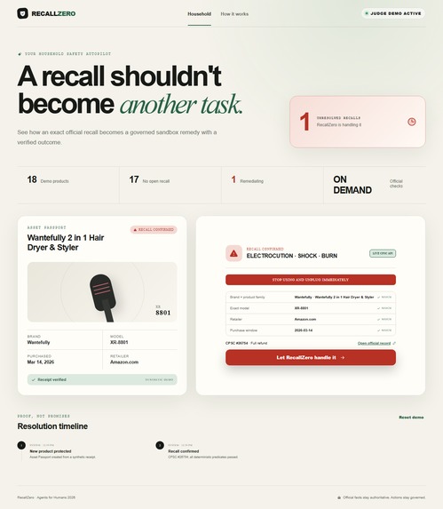 RecallZero – screenshot 2