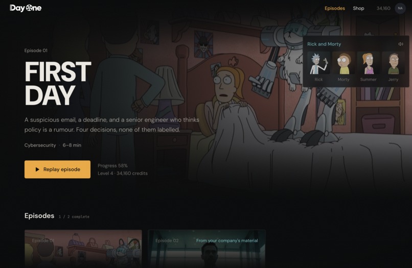 DayOne – screenshot 2