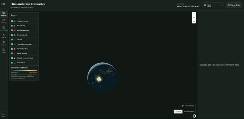 Humanitarian Forecast – screenshot 1