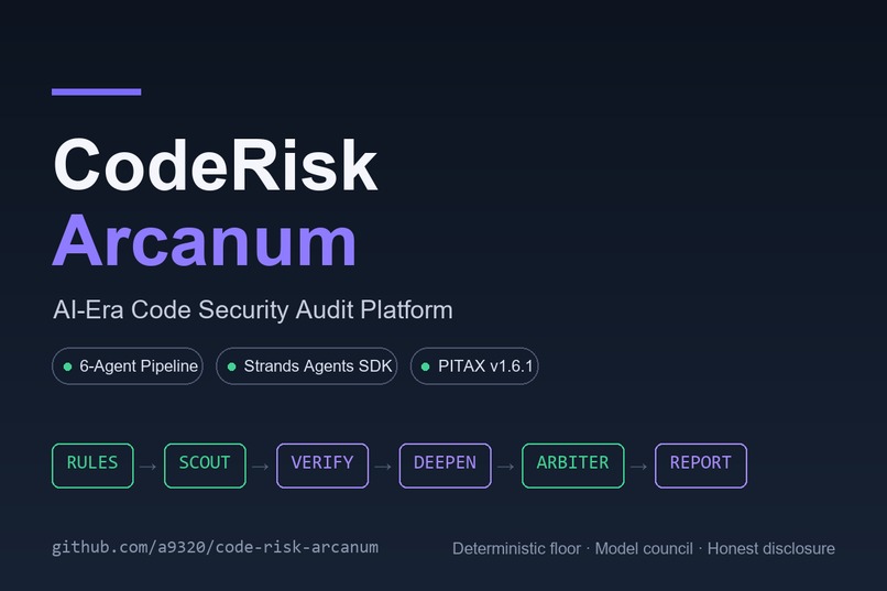 CodeRisk Arcanum – screenshot 1