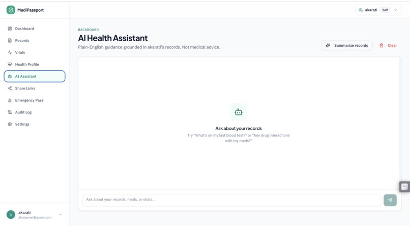 MediPassport – screenshot 4