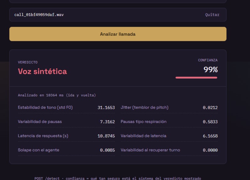 detector de voz – screenshot 1