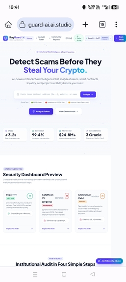 RugGuard AI – The Web3 Scam Detector – screenshot 1