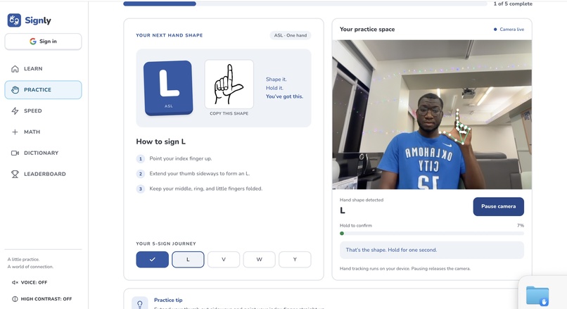 Signly – screenshot 1