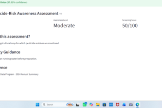 AI Food Pesticide-Risk Awareness System