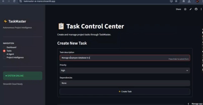 TaskMaster-AI  – screenshot 1