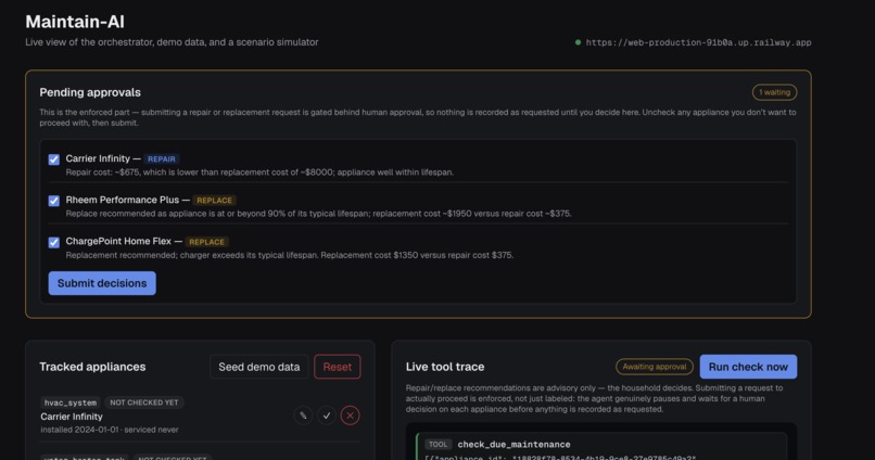 maintain-ai – screenshot 2