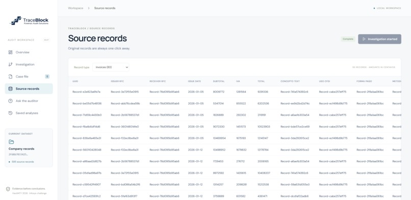 TraceBlock – screenshot 2