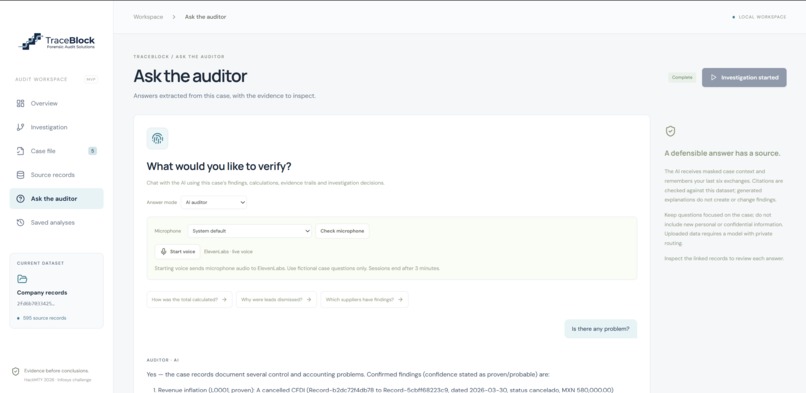 TraceBlock – screenshot 4