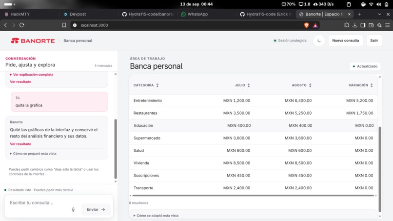 banorte-gen-ui – screenshot 1