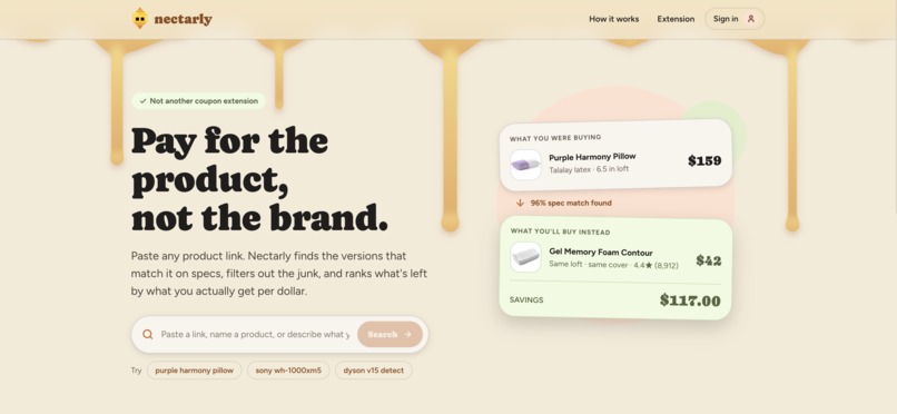 nectarly – screenshot 2