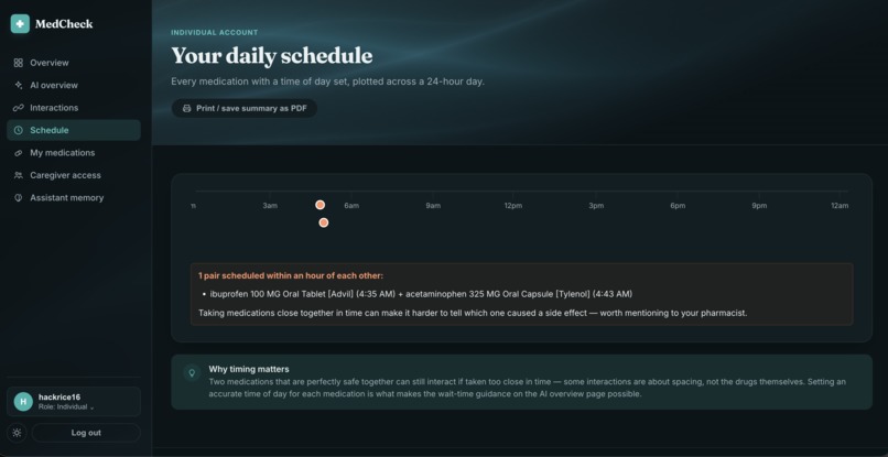 MedCheck – screenshot 3
