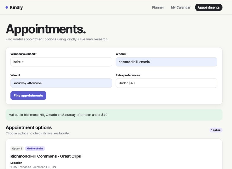 Kindly – screenshot 2