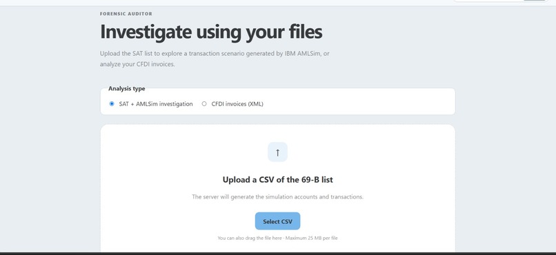 forensic finance – screenshot 1