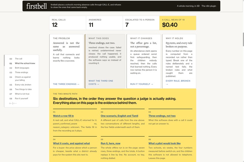 firstbell – screenshot 2