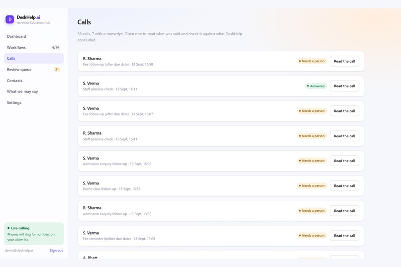 DeskHelp.Ai – screenshot 9