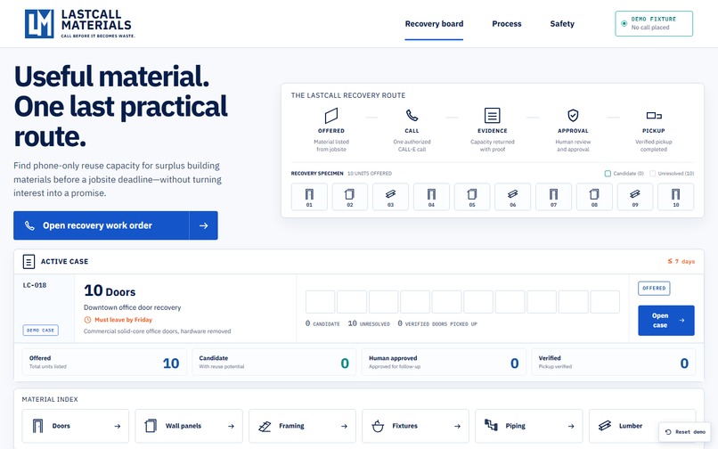 LastCall Materials – screenshot 2