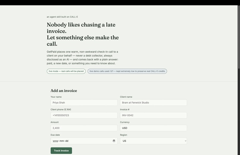 GetPaid – screenshot 1