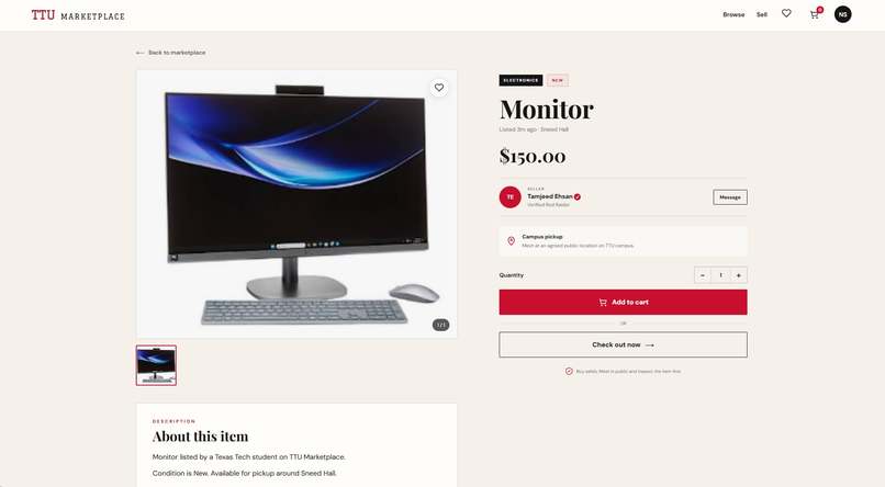 TTU Marketplace – screenshot 3