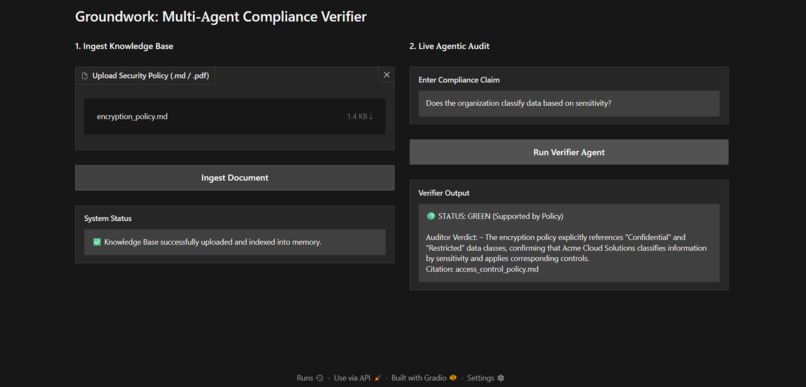 Groundwork: Zero-Hallucination RFP Copilot – screenshot 2