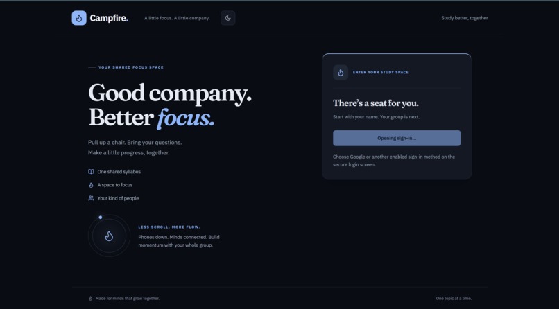 CampFire – screenshot 1