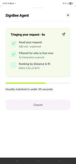 SignBee Triage Agent – screenshot 2