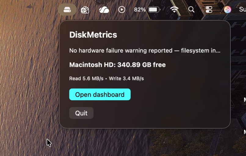 Disk Metrics – screenshot 1