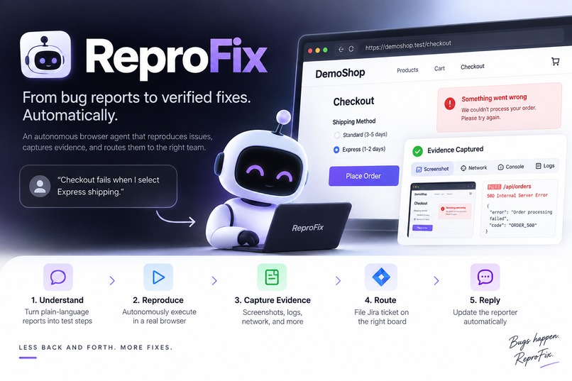 ReproFix - Autonomous Issue Reproduction – screenshot 1