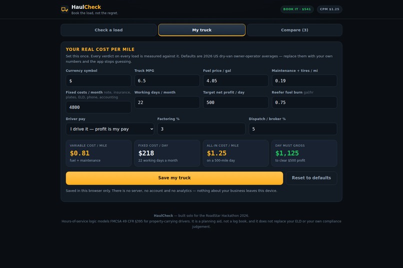HaulCheck – screenshot 7