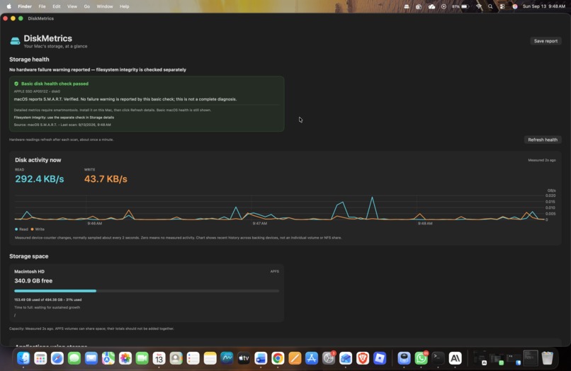 Disk Metrics – screenshot 2