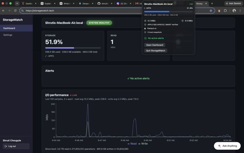 StorageWatch – screenshot 3