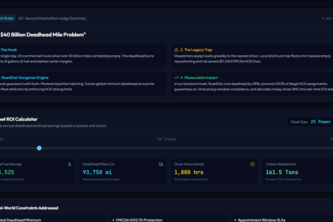 RoadStar — Autonomous Fleet Dispatch & Deadhead Optimizer