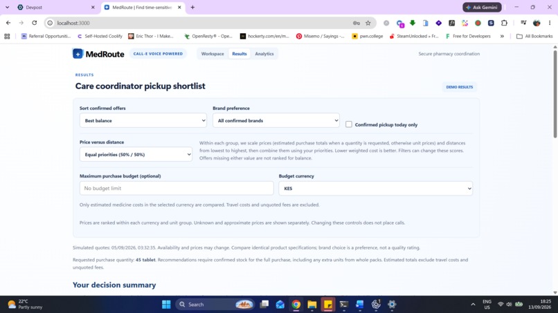 MedRoute — Find medicine, faster – screenshot 2