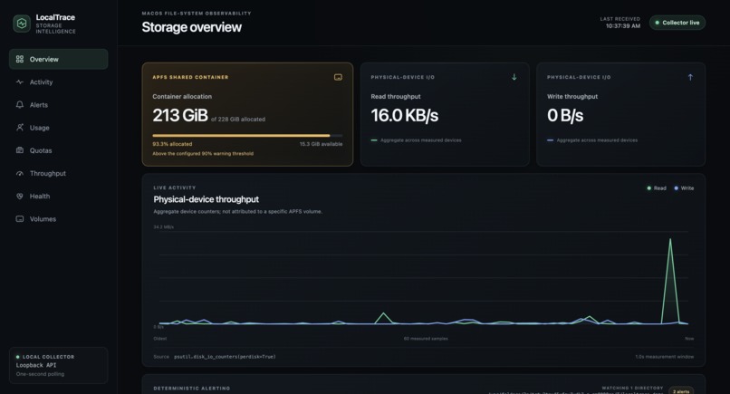 Local Trace API – screenshot 1