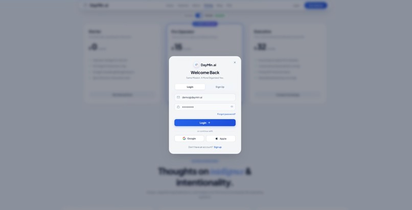 DayMin.ai – screenshot 1