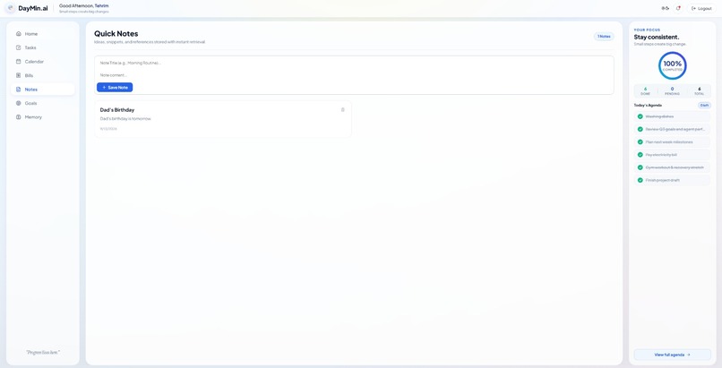 DayMin.ai – screenshot 2