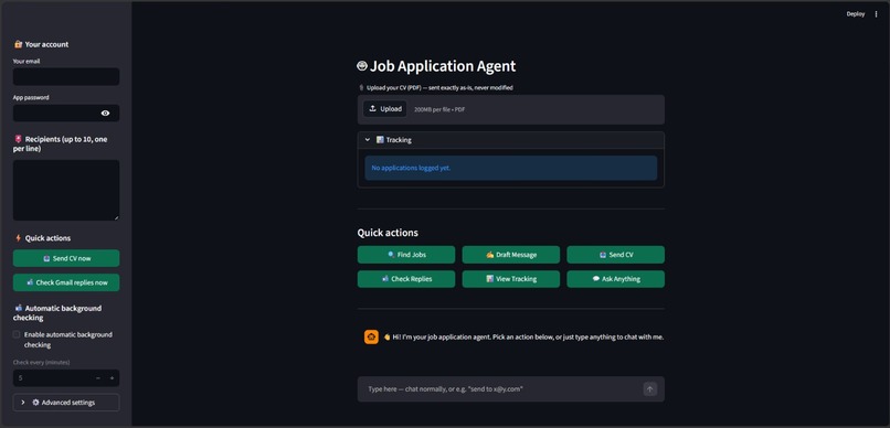 job Application Agent – screenshot 2