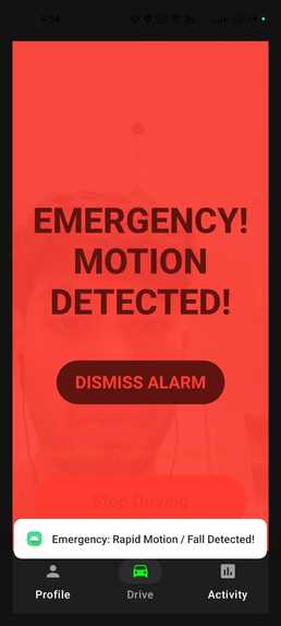 RideAlert: Smartphone-App Driver Fatigue Detection Platform – screenshot 2