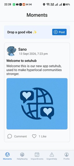 SetuHub — Turning Communities Into Support Networks – screenshot 2